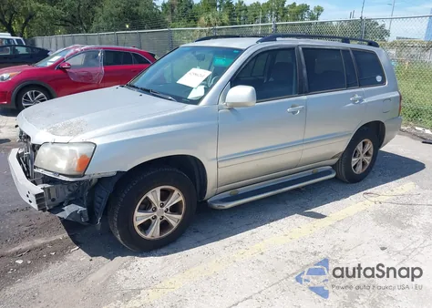 2006 Toyota Highlander from USA, damaged, VIN JTEDD21A860138513